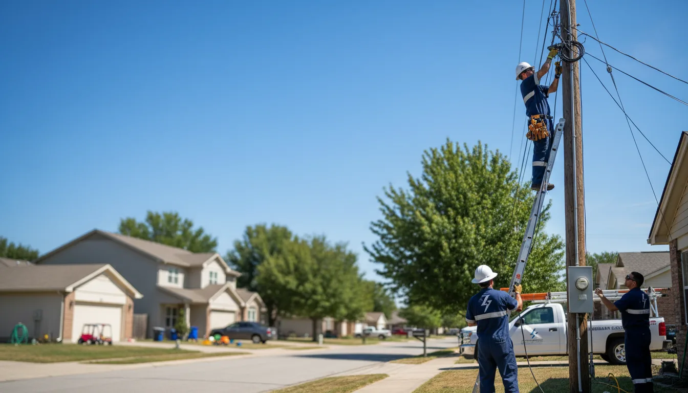 Residential electrician providing installation services in Dallas City, IL
